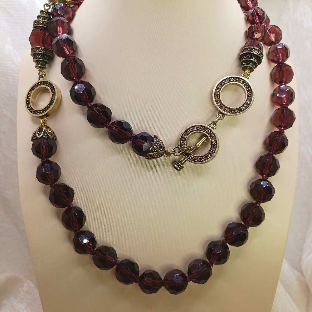 HEIDI DAUS "LET ME COUNT THE WAYS" CRYSTAL BEAD NECKLACE